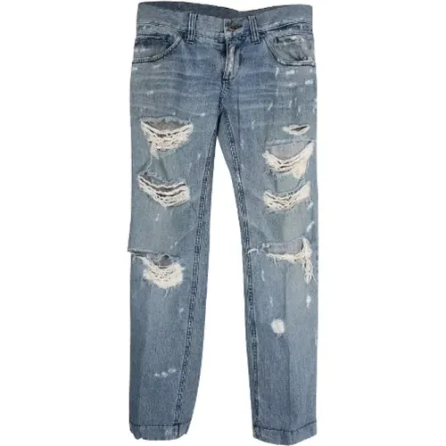 Pre-owned Cotton jeans , female, Sizes: L - Dolce & Gabbana Pre-owned - Modalova