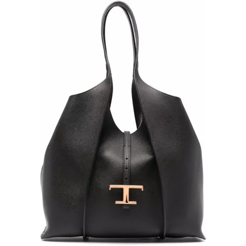 Medium T Timeless Shopping Bag , female, Sizes: ONE SIZE - TOD'S - Modalova