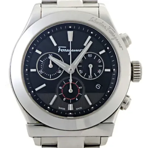 Pre-owned Stainless Steel watches , male, Sizes: ONE SIZE - Salvatore Ferragamo Pre-owned - Modalova