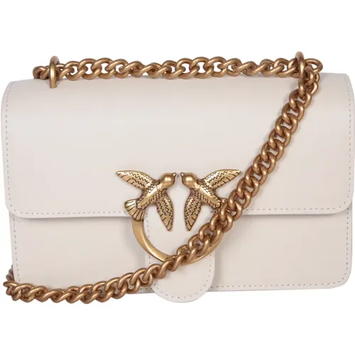 Golden Love One Mini Shoulder Bag , female, Sizes: ONE SIZE - pinko - Modalova