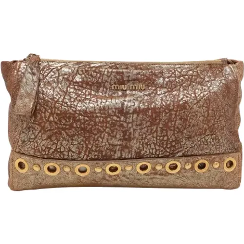 Pre-owned Leder clutches - Miu Miu Pre-owned - Modalova