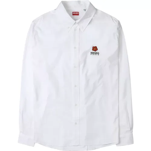 Weiße Popeline Iconic Hemd , Herren, Größe: M - Kenzo - Modalova
