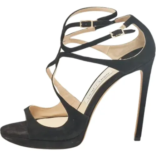 Pre-owned Suede sandals , female, Sizes: 6 UK - Jimmy Choo Pre-owned - Modalova