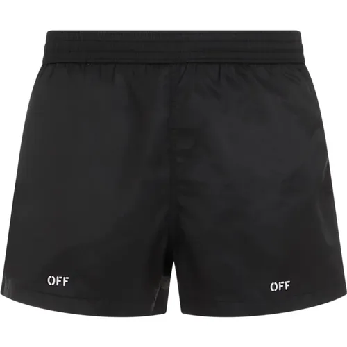 Swim Shorts Ss24 , male, Sizes: L, S - Off White - Modalova