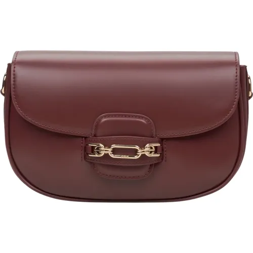 Women`s Burgundy Shoulder Bag with Adjustable Strap Er00115795 , female, Sizes: ONE SIZE - Estro - Modalova