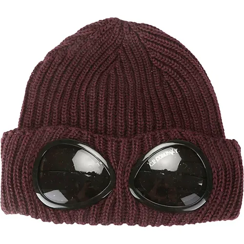 Merino Wool Goggle Beanie Hat , male, Sizes: ONE SIZE - C.P. Company - Modalova