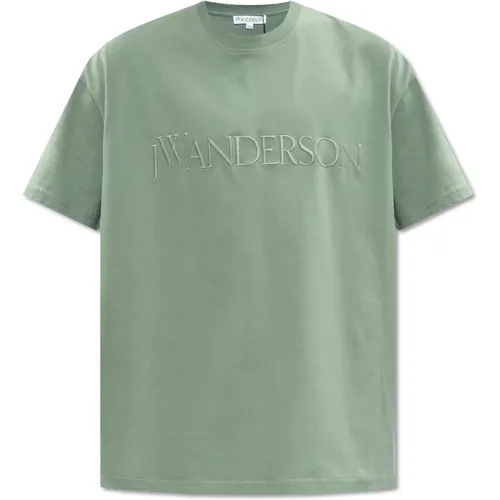 T-Shirt mit Logo , Herren, Größe: XS - JW Anderson - Modalova