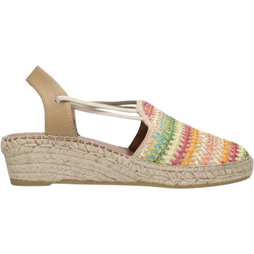 Bunte Raffia Espadrilles Sandalen , Damen, Größe: 36 EU - Viguera - Modalova