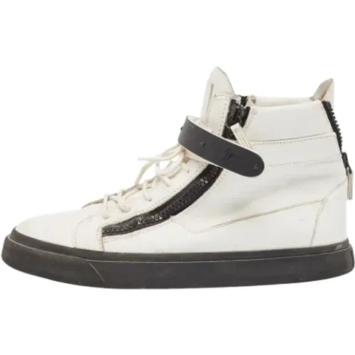 Pre-owned Leather sneakers , male, Sizes: 12 UK - Giuseppe Zanotti Pre-owned - Modalova