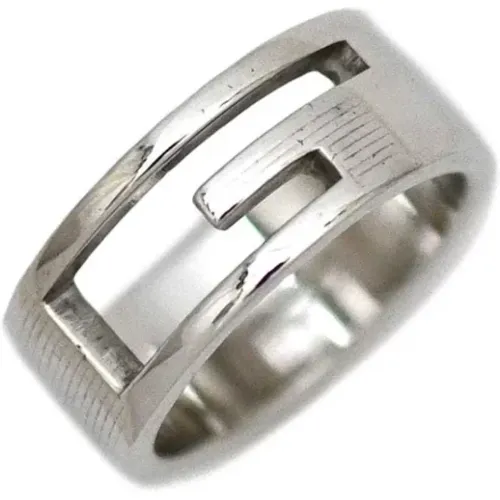 Pre-owned Silver rings , female, Sizes: ONE SIZE - Gucci Vintage - Modalova