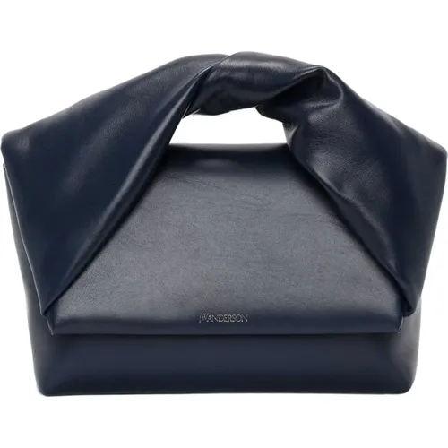 Navy Twister Bag with Twist Handle , female, Sizes: ONE SIZE - JW Anderson - Modalova