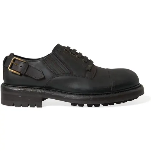Laced Schuhe , Herren, Größe: 42 1/2 EU - Dolce & Gabbana - Modalova