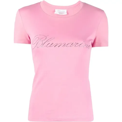 Rosa T-Shirts & Polos für Frauen , Damen, Größe: XS - Blumarine - Modalova