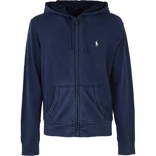 Sweatshirt mit Reißverschluss , Herren, Größe: M - Polo Ralph Lauren - Modalova