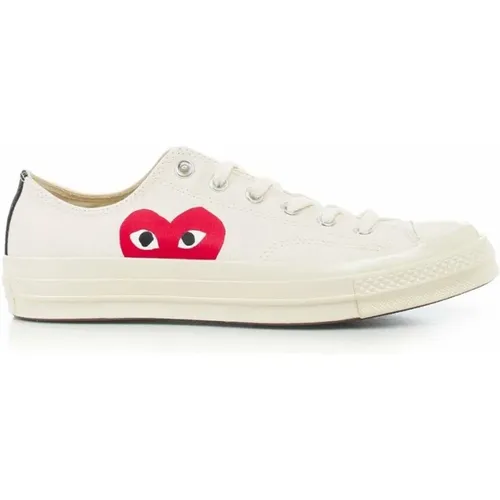 Big Heart Low Top Sneakers , male, Sizes: 11 UK - Comme des Garçons Play - Modalova