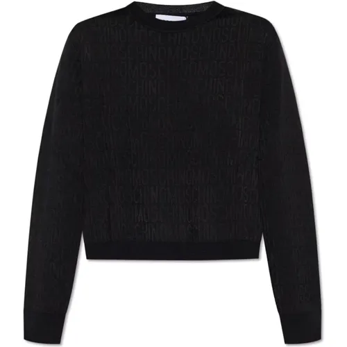 Monogrammierter Pullover , Damen, Größe: 2XS - Moschino - Modalova