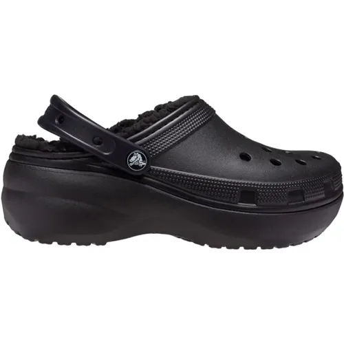 Gemütliche und stilvolle klassische Plateausandalen , Damen, Größe: 37 EU - Crocs - Modalova