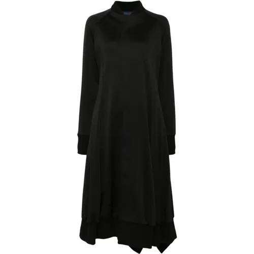 Deconstructed Jersey Dress , female, Sizes: M, S - Yohji Yamamoto - Modalova