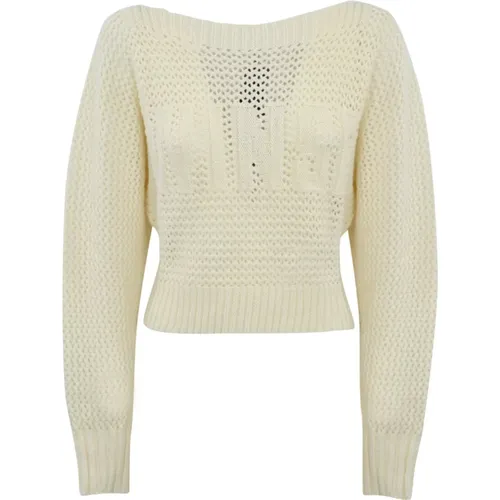 Wool Boatneck Sweater , female, Sizes: XS, M, L, S - Twinset - Modalova