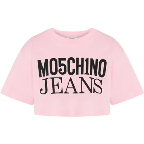 Short Sleeve Fashion T-Shirt , female, Sizes: M, XS, S - Moschino - Modalova