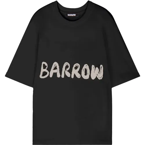 T-Shirt mit Druck , unisex, Größe: S - BARROW - Modalova