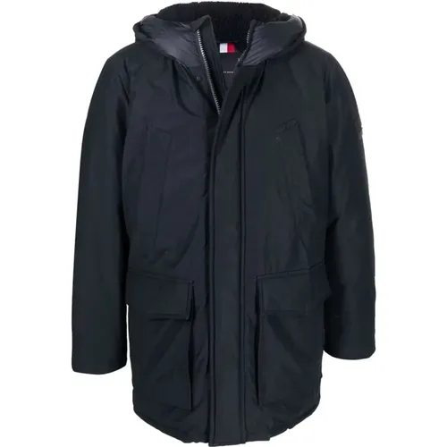 Dry Wax Parka Jacket , male, Sizes: M, L, XL, S - Tommy Hilfiger - Modalova