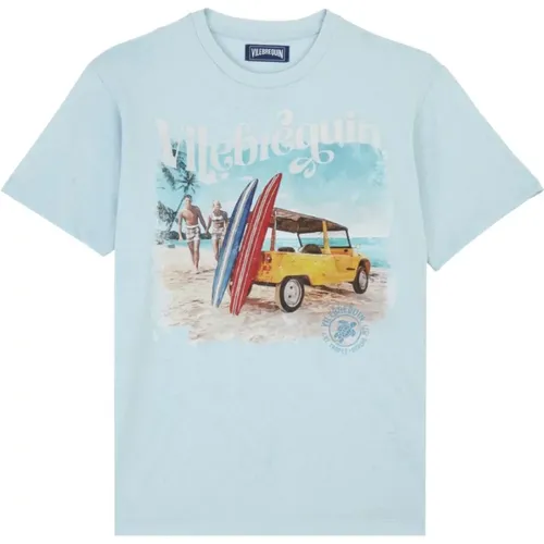 Herren Surf Baumwoll T-Shirt , Herren, Größe: M - Vilebrequin - Modalova