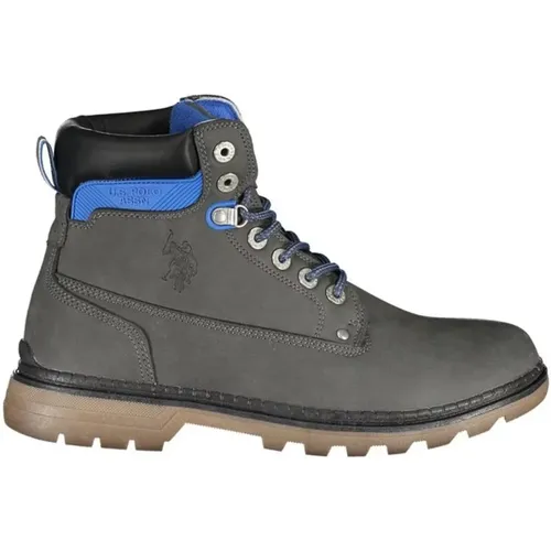 Lace-Up High Boot with Logo Detailing and Contrast Accents , male, Sizes: 11 UK, 8 UK, 10 UK, 7 UK, 9 UK - U.s. Polo Assn. - Modalova