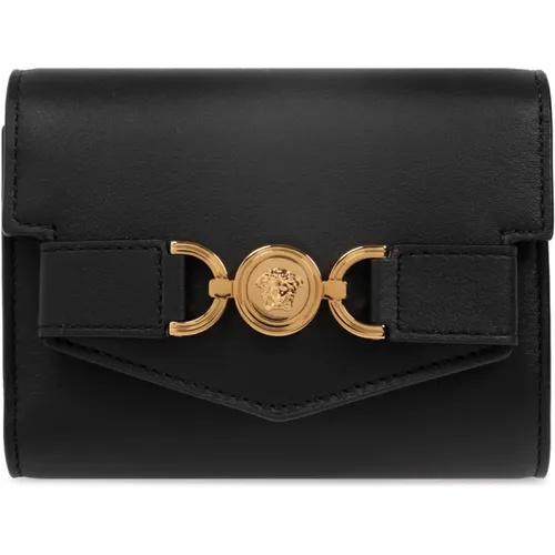 Wallet with logo , female, Sizes: ONE SIZE - Versace - Modalova