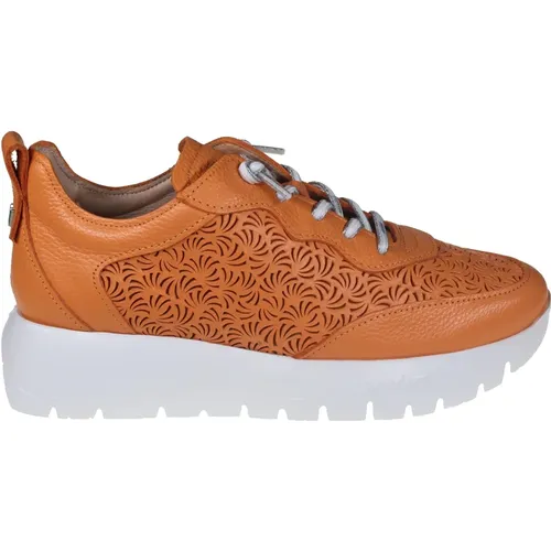 Orange Leder Urban Sneakers Wonders - Wonders - Modalova