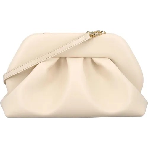 Ivory Shell Handtasche mit Abnehmbarem Schulterriemen , Damen, Größe: ONE Size - THEMOIRè - Modalova