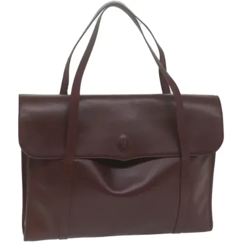 Pre-owned Leather totes , female, Sizes: ONE SIZE - Cartier Vintage - Modalova