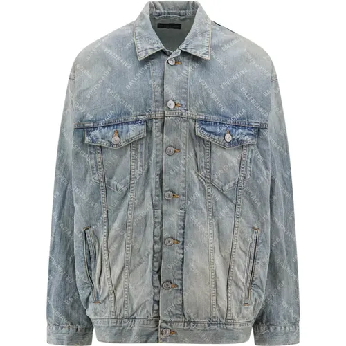 Oversize Jacket with Metal Buttons , male, Sizes: M, S - Balenciaga - Modalova