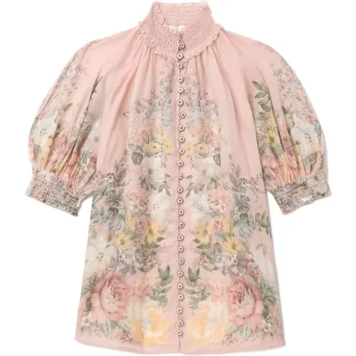 Pink Shirts for Women Aw24 , female, Sizes: S - Zimmermann - Modalova