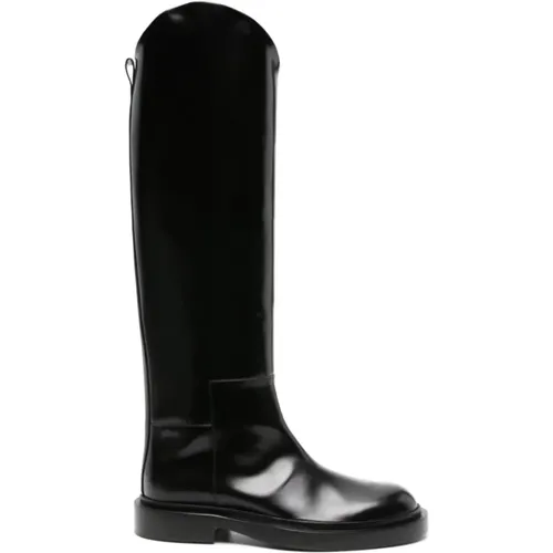 Tall Boots , female, Sizes: 4 1/2 UK, 5 UK, 5 1/2 UK, 6 UK, 4 UK - Jil Sander - Modalova