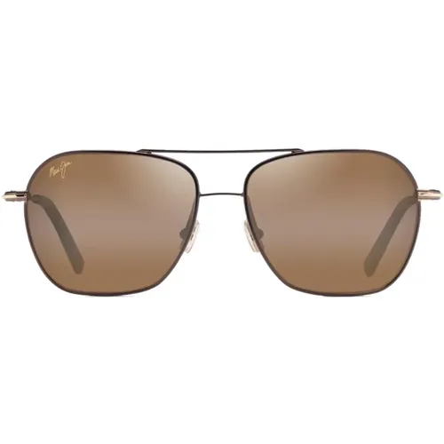 Metall-Navigator-Sonnenbrille mit Dual-Gradient-Spiegelgläsern , unisex, Größe: 54 MM - Maui Jim - Modalova