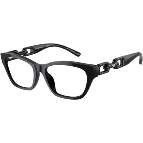 Ea3223U-5017-53 Shiny Cat Eye Glasses - Emporio Armani - Modalova