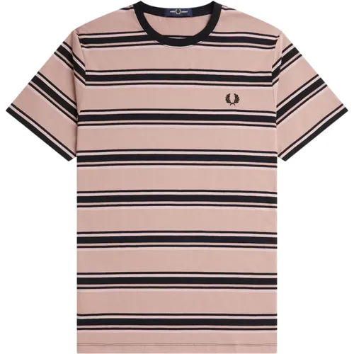 FP Stripe T-Shirt , male, Sizes: L, M, S - Fred Perry - Modalova