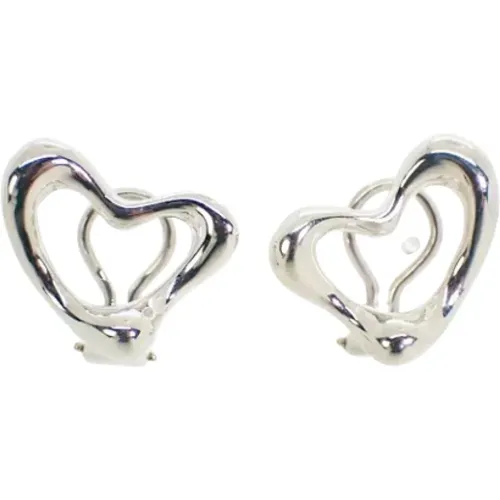 Pre-owned Silver earrings , female, Sizes: ONE SIZE - Tiffany & Co. Pre-owned - Modalova