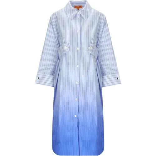 Blau Gestreiftes Rionna Kleid , Damen, Größe: XS - Stine Goya - Modalova