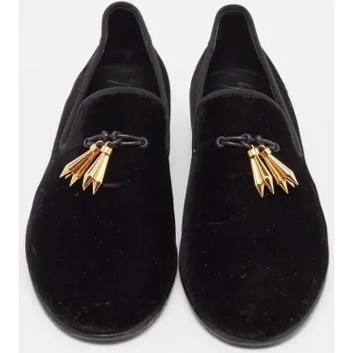 Pre-owned Velvet flats , male, Sizes: 9 UK - Giuseppe Zanotti Pre-owned - Modalova