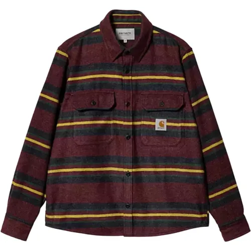 Striped Oregon Shirt Jac , female, Sizes: S - Carhartt WIP - Modalova
