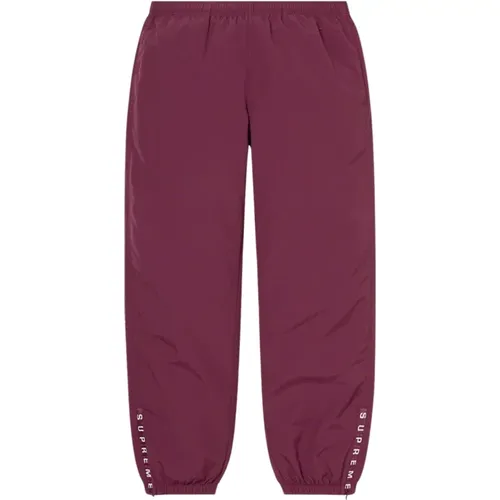 Limited Edition Warm Up Pant Burgundy , male, Sizes: L - Supreme - Modalova