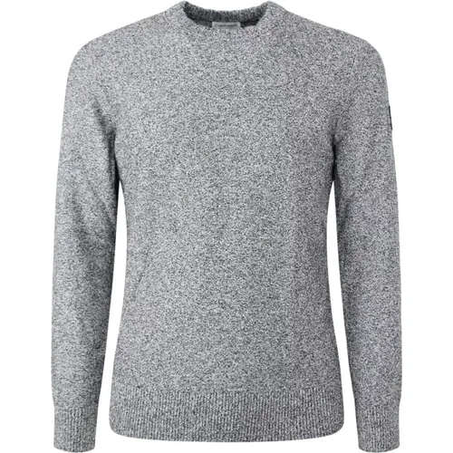 Strickwaren, Grauer Chinesischer Pullover für Männer , Herren, Größe: M - Calvin Klein - Modalova