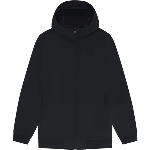 Schwarze Softshell Kapuzen Fleece Jacke , Herren, Größe: XL - Lyle & Scott - Modalova