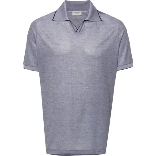 Cotton Buttonless Polo Shirt , male, Sizes: L, M - PAUL & SHARK - Modalova