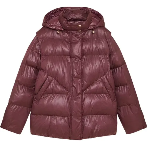 Glänzende Nylon Steppjacke - PATRIZIA PEPE - Modalova