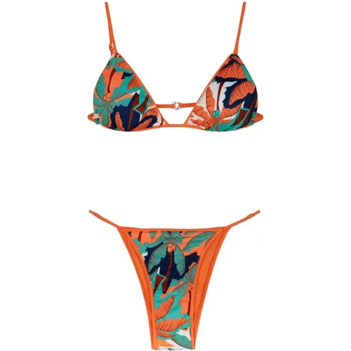 Verstellbares Bikini-Triangle mit brasilianischem Slip , Damen, Größe: L - Me-Fui - Modalova