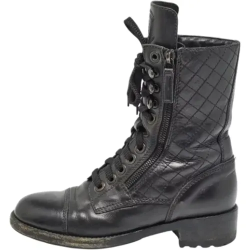 Pre-owned Leder boots - Chanel Vintage - Modalova