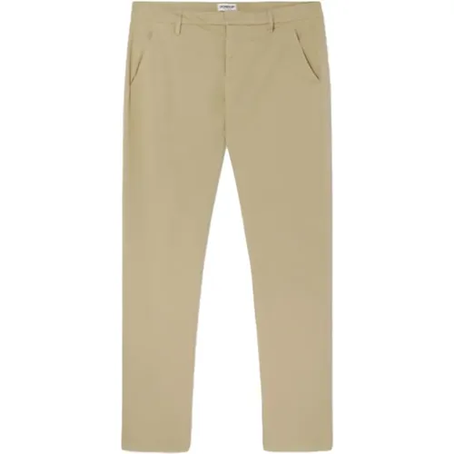 Slim Chino Trousers , male, Sizes: W33, W34 - Dondup - Modalova